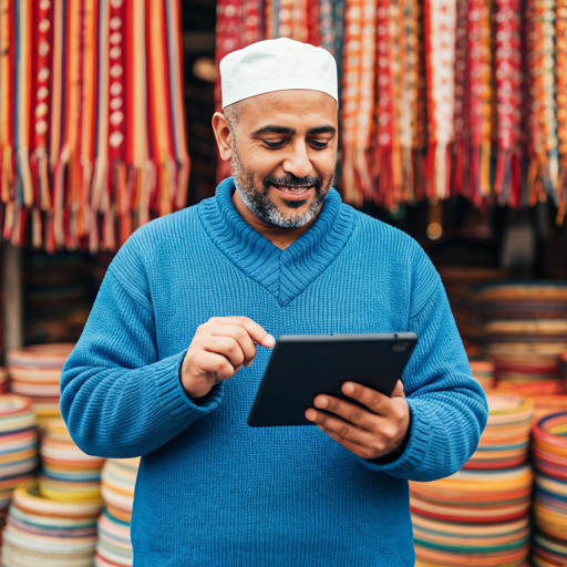 Business owner using platform